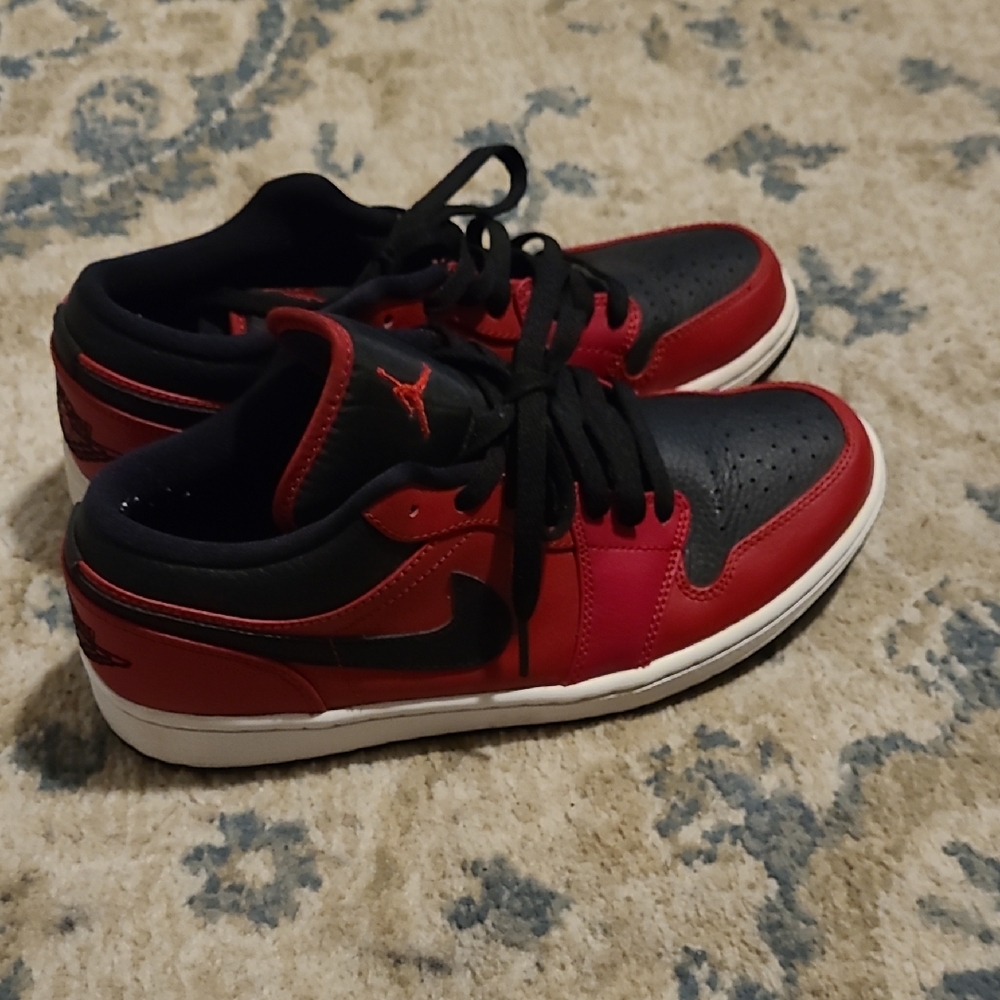 Jordan Black and Red Men's Sneakers